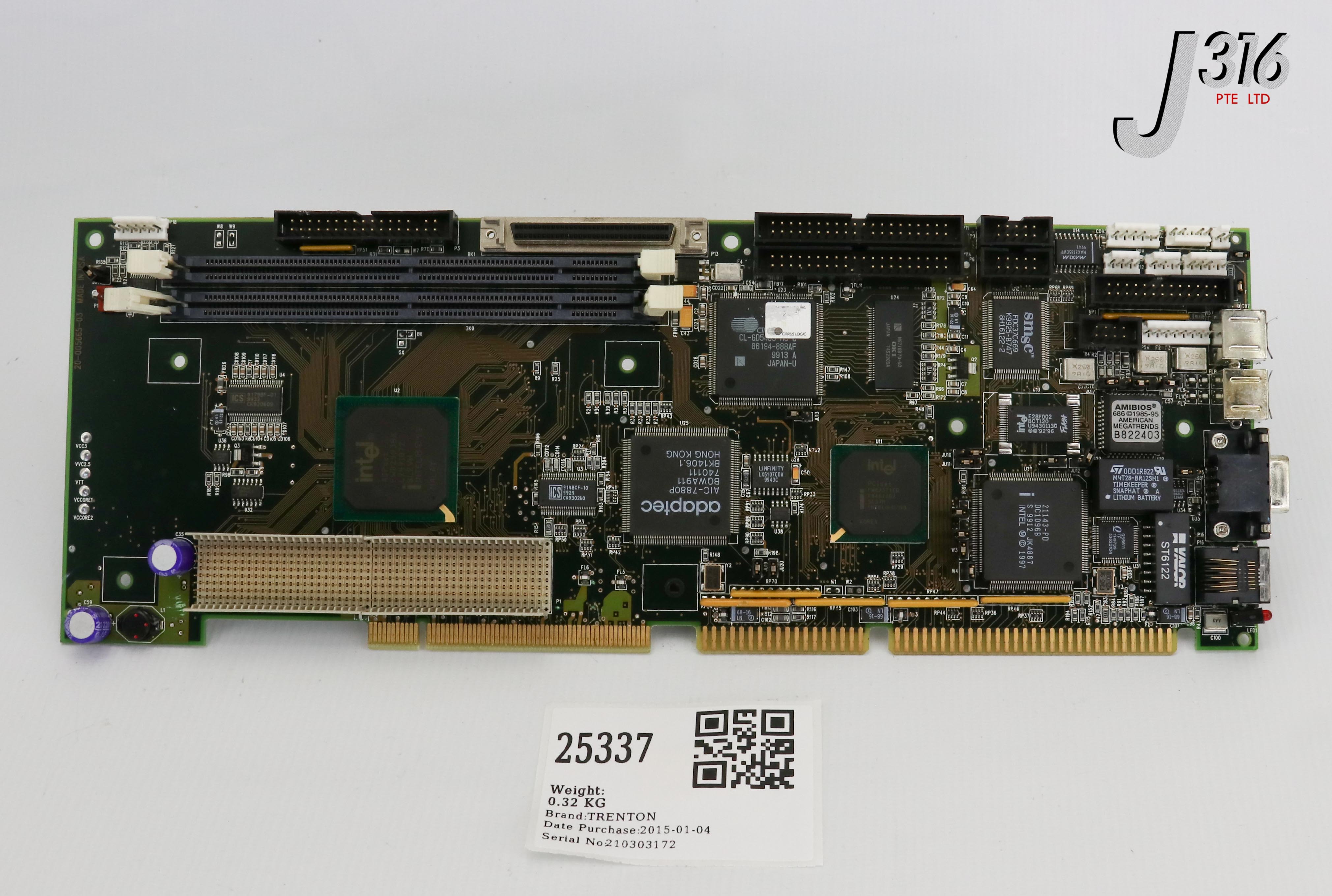 テーブル 25337 TRENTON PCB, SBC INDUSTRIAL BOARD, 20-005665-03 92-005664-0X
